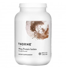 Сироватковий протеїн, ізолят, Whey Protein Isolate, Thorne, шоколад, 906 г