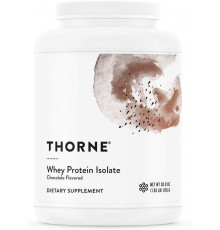 Сывороточный протеин, изолят, Whey Protein Isolate, Thorne, шоколад, 906 г
