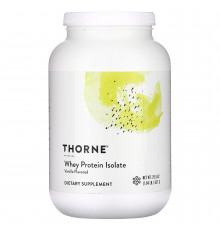 Сывороточный протеин изолят, Whey Protein Isolate, Thorne, ваниль, 837 г