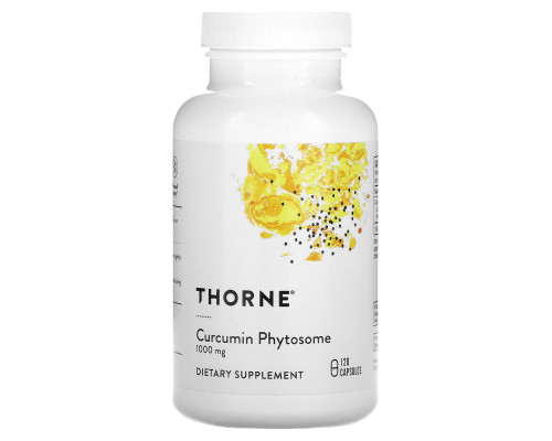 Куркумин, Curcumin Phytosome, Thorne, 120 капсул (500 мг на капсулу)