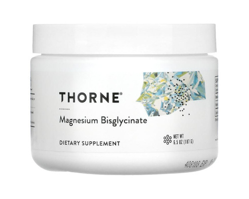 Бисглицинат магния, Magnesium Bisglycinat, Thorne, 187 г