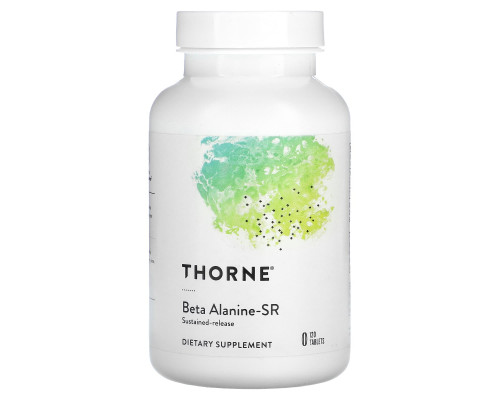 Бета-аланин, Beta Alanine-SR, Thorne, 120 таблеток