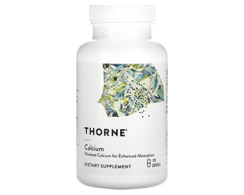 Кальцій малат, Dicalcium Malate, Thorne, 120 капсул