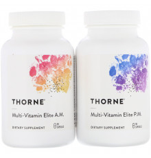 Мультивітаміни еліт, Multi-Vitamin Elite NSF Certified for Sport, Thorne, 2 пляшки по 90 капсул