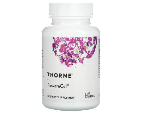 Никотинамид, кверцетин и ресвератрол, ResveraCel, Thorne, 60 капсул