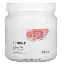 Колаген плюс Collagen Plus, Thorne, з ягідним смаком, 495 г