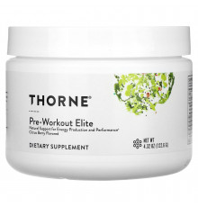 Предтренировочный комплекс, Pre-Workout Elite, Thorne, цитрус и ягоды, 122,6 г
