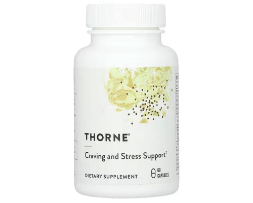 Антистресс и здоровый вес, Craving and Stress Support, Thorne, 60 капсул