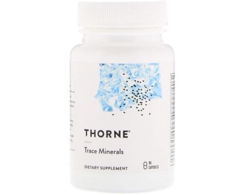 Микроэлементы, Trace Minerals, Thorne, 90 капсул