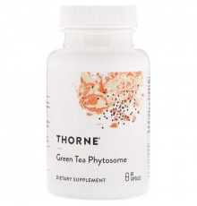 Зеленый чай, Green Tea Phytosome) Thorne, 60 капсул (250 мг в капсуле)