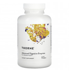 Пищеварительные ферменты, Advanced Digestive Enzymes, Thorne, усовершенствованные, 180 капсул