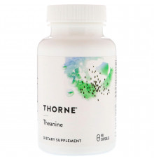 L-Теанин, Theanine, Thorne, 90 капсул (200 мг на капсулу)