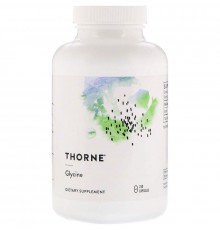 Глицин, Glycine, Thorne, 250 капсул (500 мг в капсуле)