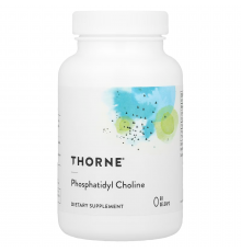 Фосфатидилхолін, Phosphatidyl Choline, Thorne, 60 гелевих капсул