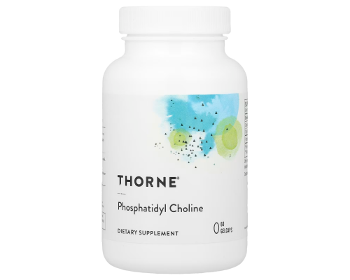 Фосфатидилхолін, Phosphatidyl Choline, Thorne, 60 гелевих капсул