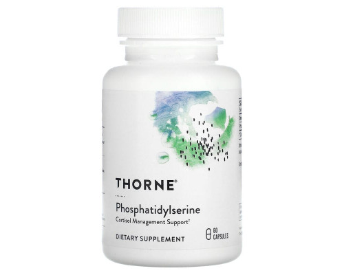 Фосфатидилсерин, Phosphatidylserine, Thorne, 60 капсул (100 мг в капсуле)