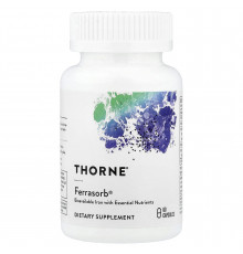 Строительная формула крови, Ferrasorb, Thorne, 60 капсул