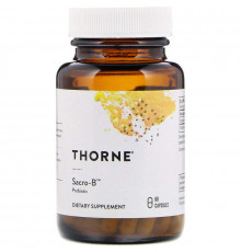 Сахаромицеты буларди, пробиотик, Sacro-B Probiotic, Thorne, 60 капсул