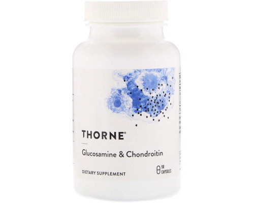 Глюкозамин хондроитин, Glucosamine & Chondroitin, Thorne, 90 капсул