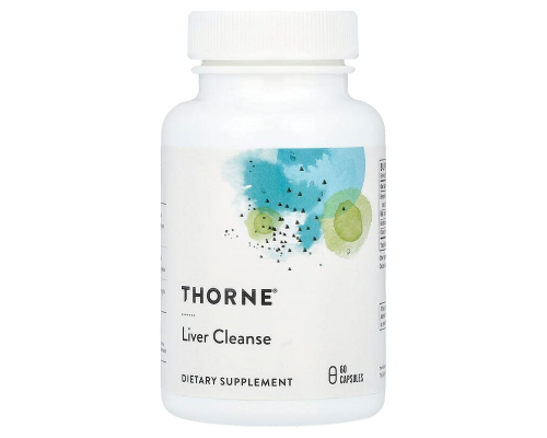 Чистка печени, Liver Cleanse, Thorne, 60 капсул