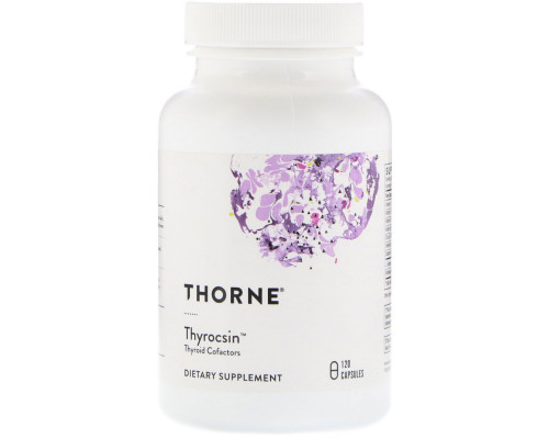 Поддержка щитовидной железы, Thyrocsin, Thorne, 120 капсул