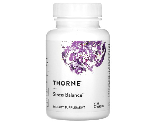 Стресс баланс, Stress Balance, Thorne, здоровая реакция на стресс, 60 капсул