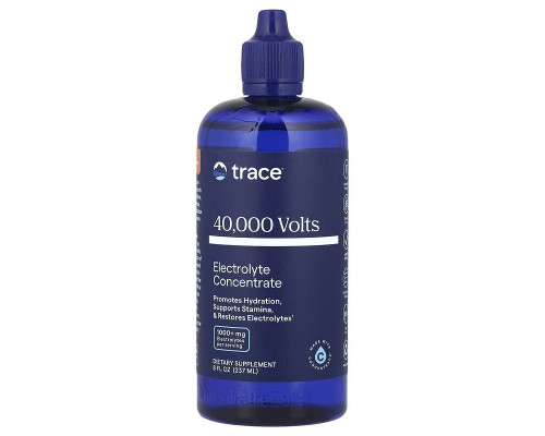 Концентрат электролита, Electrolyte Concentrate, Trace, 40 000 вольт, 237 мл