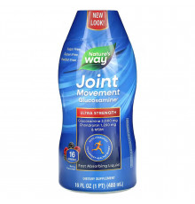 Глюкозамин для подвижности суставов, Joint Movement Glucosamine, Nature's Way, вкус ягод, 480 мл
