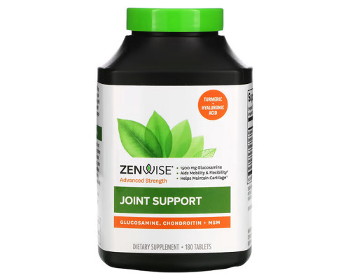 Поддержка суставов, Joint Support, Zenwise Health, повышенная сила, 180 таблеток