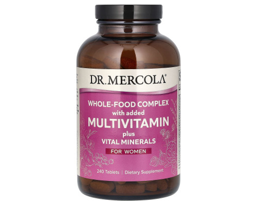 Мультивитамины для женщин, Multivitamin Plus Vital Minerals, Dr. Mercola, 240 таблеток