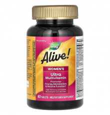 Мультивитамины для женщин, Alive!, Women's Multi-Vitamin, Nature's Way, 60 таблеток