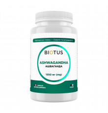 Ашваганда, Ashwagandha, Biotus, 1350 мг, 120 капсул