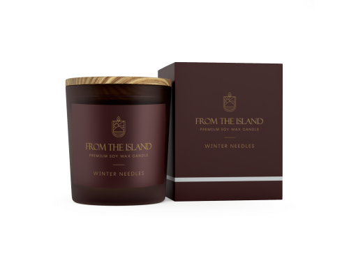 Ароматическая свеча, From the Island, Зимние Иголочки, 250 мл