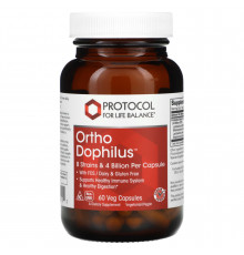 Пробиотики дофилус, Ortho Dophilus, Protocol for Life Balance, 60 растительных капсул