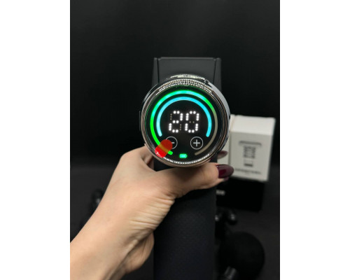 Професійний ударний перкусійний масажер Booster Fusion Black Pro – чорний, для масажу тіла.