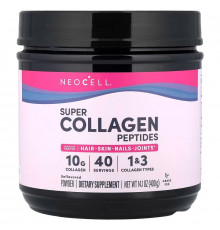 Супер колагенові пептиди, Super Collagen Peptides, Neocell, без смаку, 400 г