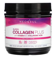 Колаген з вітаміном C та гіалуроновою кислотою, Super Collagen Plus, NeoCell, 390 г