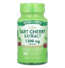 Терпка вишня, Ultra Tart Cherry Extract, Nature's Truth, екстракт, 1200 мг, 90 капсул швидкого вивільнення