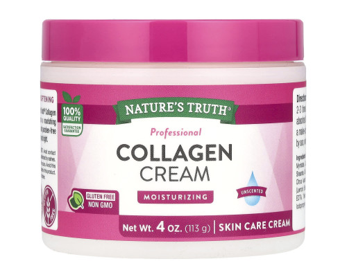 Крем с коллагеном, Collagen Cream, Nature's Truth, без запаха, 113 г