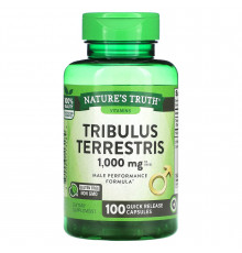 Трибулус террестрис, Tribulus Terrestris, Nature's Truth, 1000 мг, 100 капсул швидкого вивільнення (500 мг у капсулі)