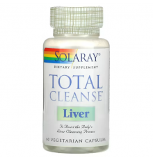 Чистка печени, Total Cleanse Liver, Solaray, 60 капсул