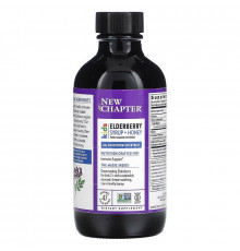 Сироп бузины + мед, Elderberry Syrup, New Chapter, Kids, для детей от 2 лет, 118 мл