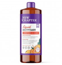 Мультивитамины для всей семьи, Vegan Liquid Multivitamin for the Whole Family, New Chapter, жидкие, веган, апельсин-манго, 887 мл