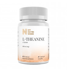 L-теанин, L-Theanine, My Nutri Week, 600 мг, 60 капсул