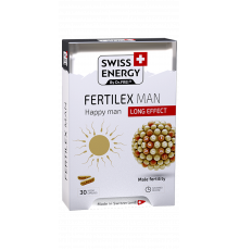 Поддержка фертильности для мужчин, Fertilex Men, Swiss Energy, комплекс продленного действия, 30 веганских капсул