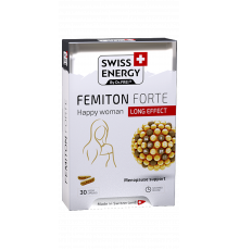 Поддержка при менопаузе, Femiton Forte Woman, Swiss Energy, комплекс продленного действия, 30 веганских капсул