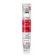 Витамины и минералы с ликопином, ACTIVE Vitamins and Minerals + Lycopene CH, Swiss Energy, 20 шипучих таблеток