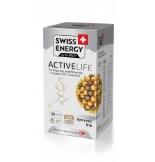 Витамины и минералы с гуараной, ACTIVELIFE 25 Vitamins and Minerals+Vitamin K2+Guarana, Swiss Energy, 30 капсул