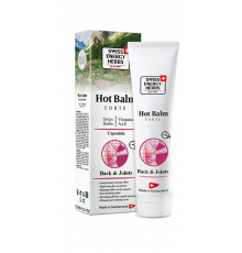 Бальзам согревающий, Herbs Hot Balm Forte Back & Joints, Swiss Energy, швейцарские травы, витамины, капсаицин, 75 мл