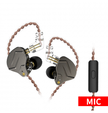 Навушники KZ ZSN Pro з мікрофоном gray